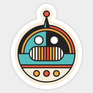 Retro Robot Type 2LST Sticker